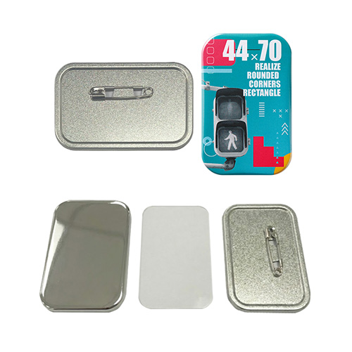 角丸長方形(70mm x 44mm) 横型安全ピンパーツセット