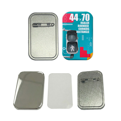 角丸長方形(70mm x 44mm) 縦型安全ピンパーツセット