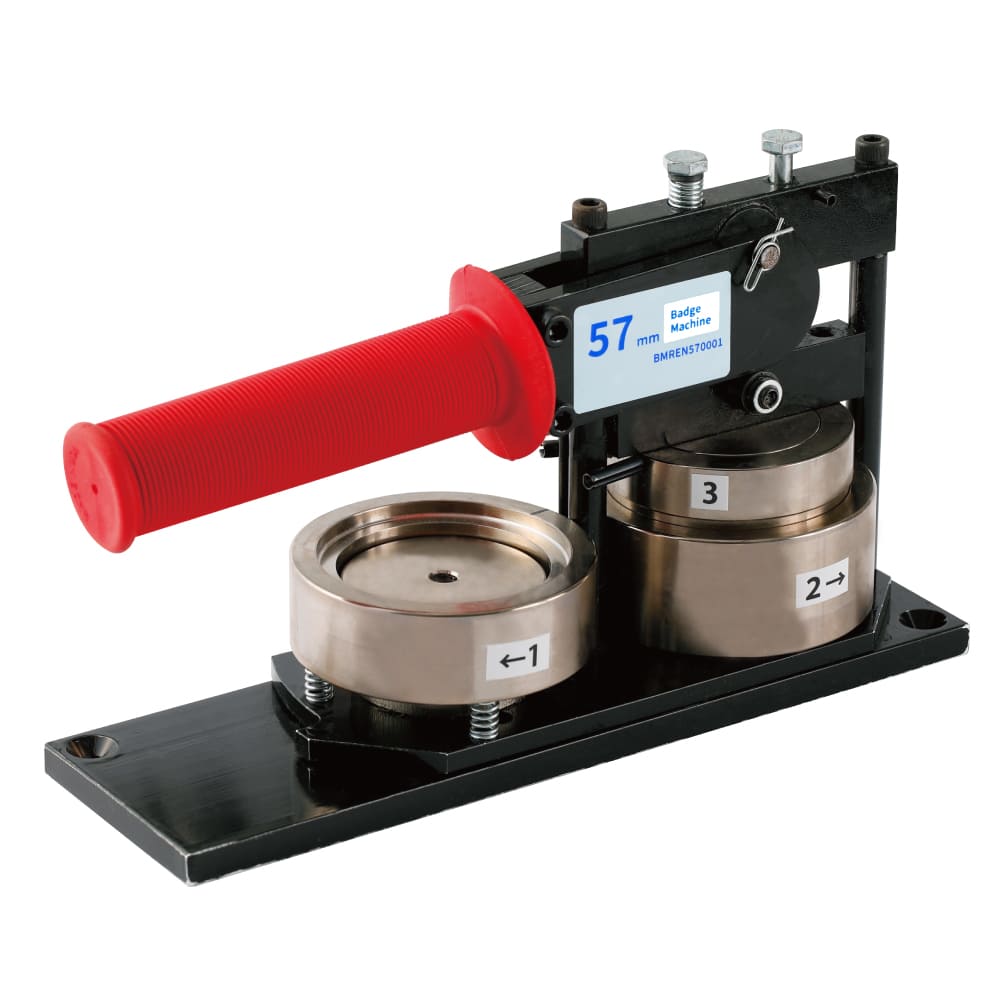 57mmサイズ缶バッジマシン中古とパーツ約110個 57mm 缶バッジプレスマシン - 缶バッジパーツ販売ドットコム