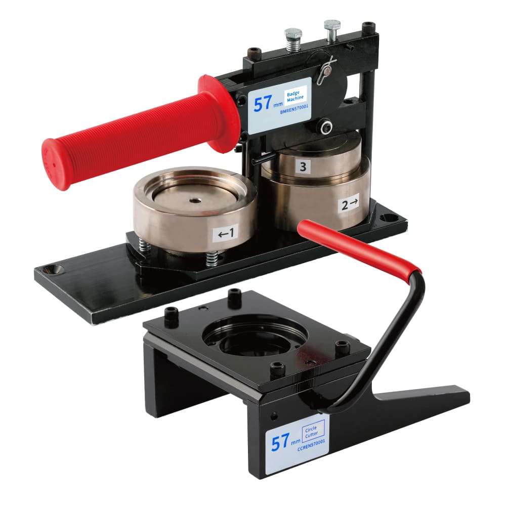 57mm缶バッジマシン・カッターセット 57mm プレスマシン＆カッターセット - 缶バッジパーツ販売ドットコム